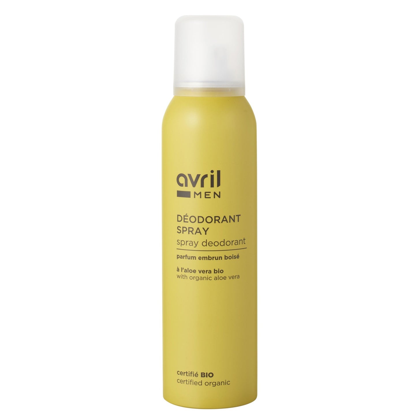 Déodorant spray Homme Bio Avril 150ml parfum embrun - Benedetti