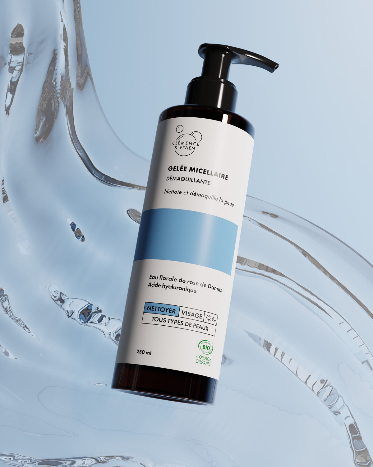 Gelée micellaire démaquillante 250ml Clémence & Vivien