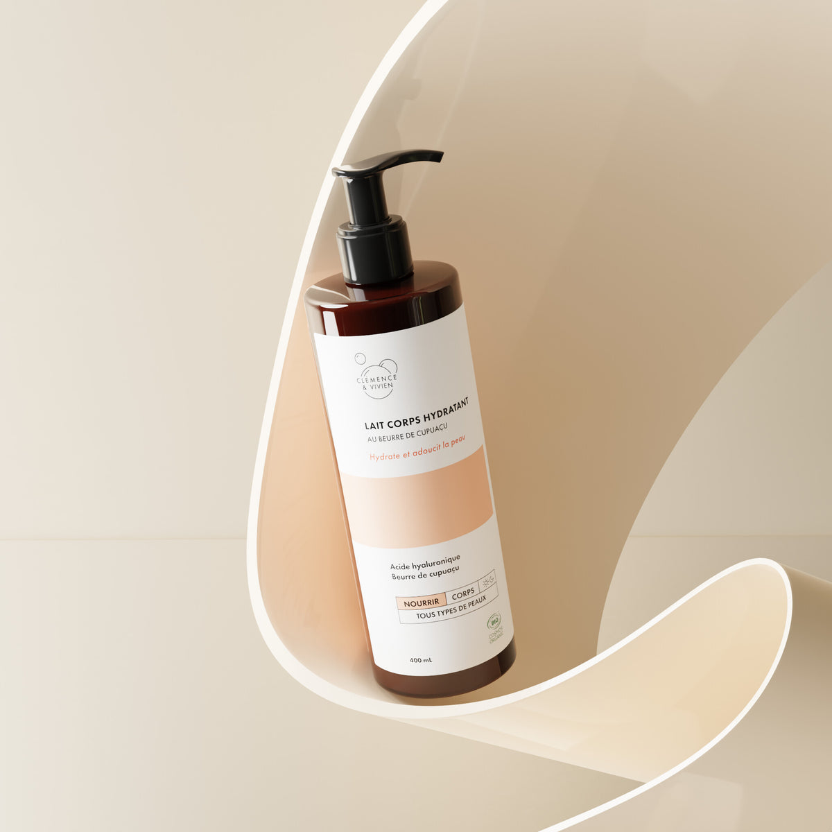 Lait corps hydratant 400ml Clémence & Vivien