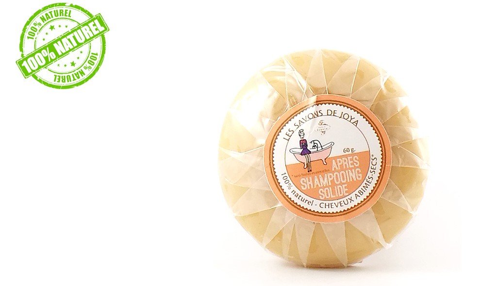 Après shampoing cheveux abimés secs sans huile essentielle Les savons de Joya 60g - Benedetti