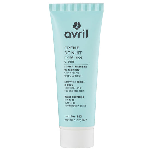 Avril crème de nuit bio peaux normales et mixtes Avril - Benedetti