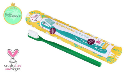 Brosse à dents vert médium à tête rechargeable lamazuna - Benedetti