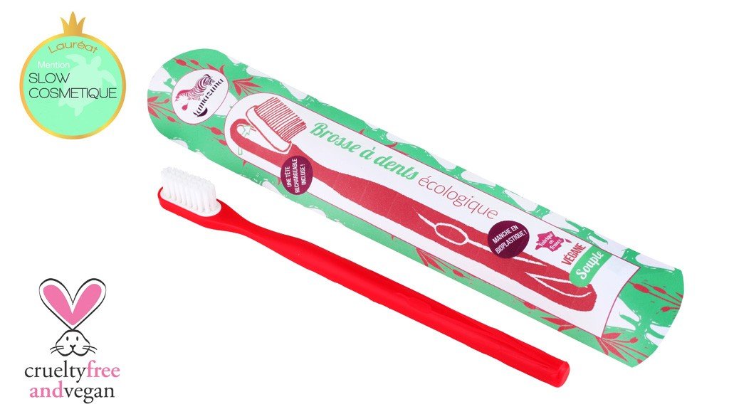 Brosse à dents vert médium à tête rechargeable lamazuna - Benedetti