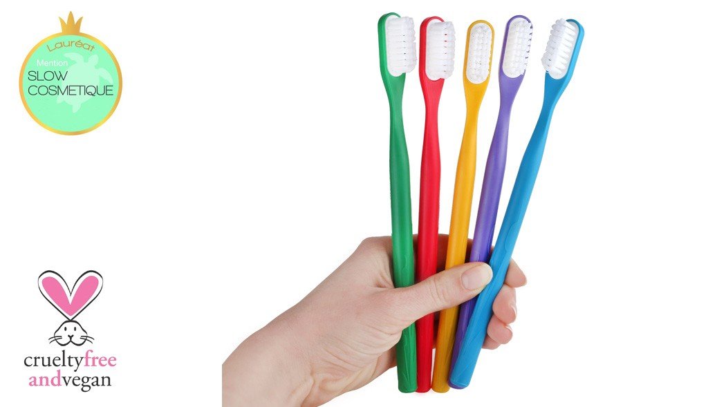 Brosse à dents vert médium à tête rechargeable lamazuna - Benedetti