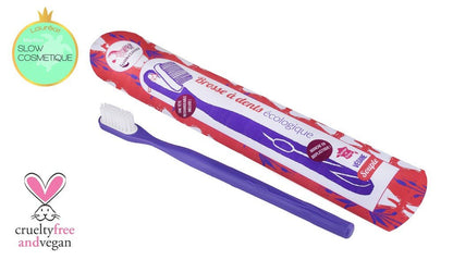 Brosse à dents vert médium à tête rechargeable lamazuna - Benedetti