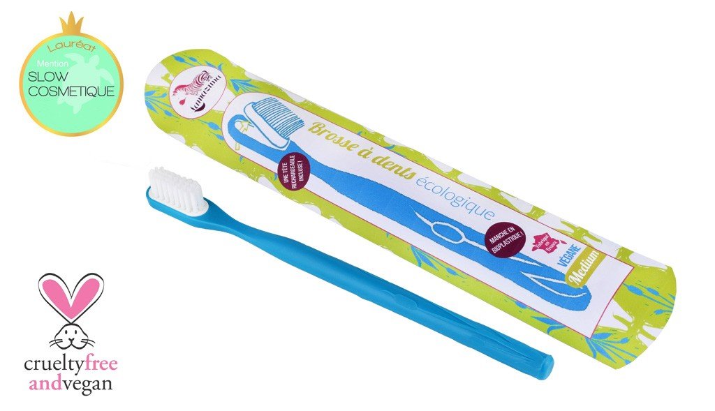 Brosse à dents vert médium à tête rechargeable lamazuna - Benedetti