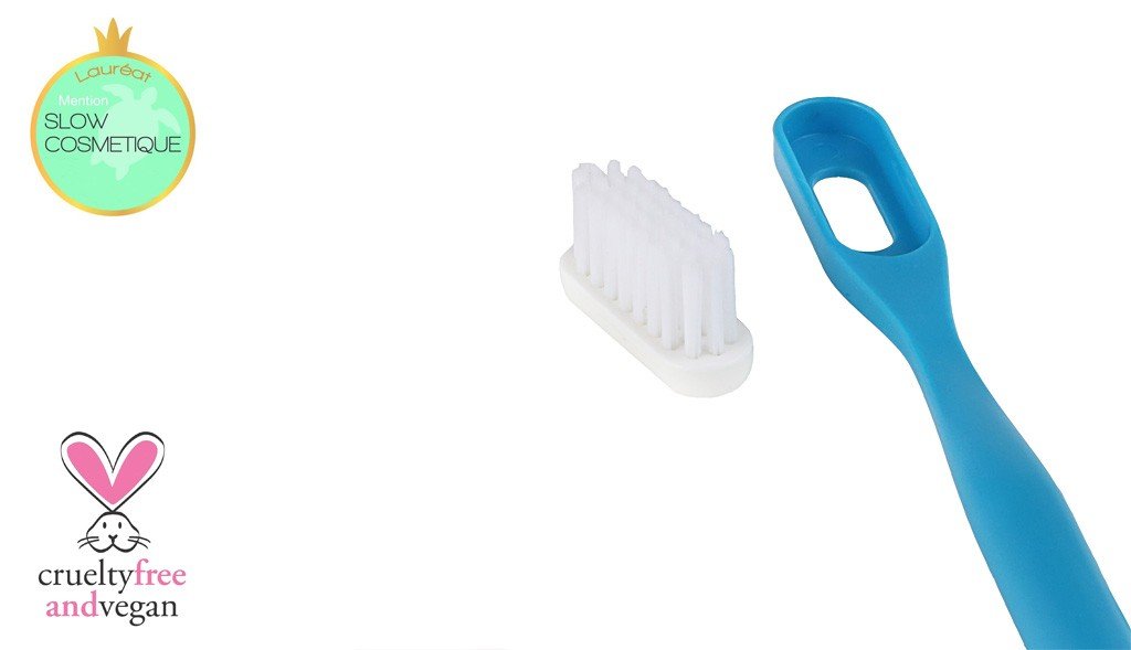 Brosse à dents vert médium à tête rechargeable lamazuna - Benedetti