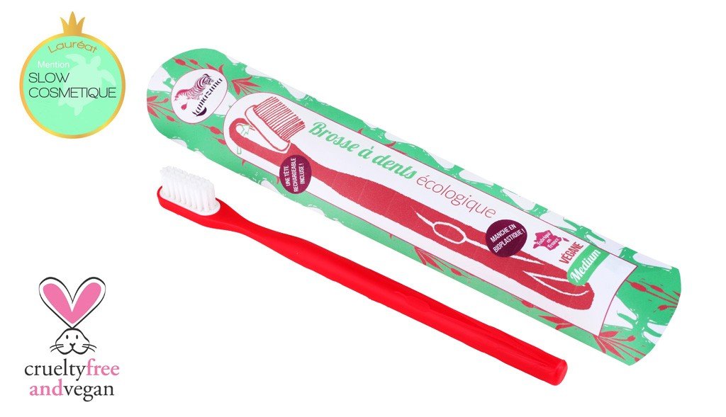 Brosse à dents vert médium à tête rechargeable lamazuna - Benedetti