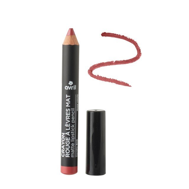 Crayon Rouge à Lèvres Mat Rose Vinyle Avril - Benedetti