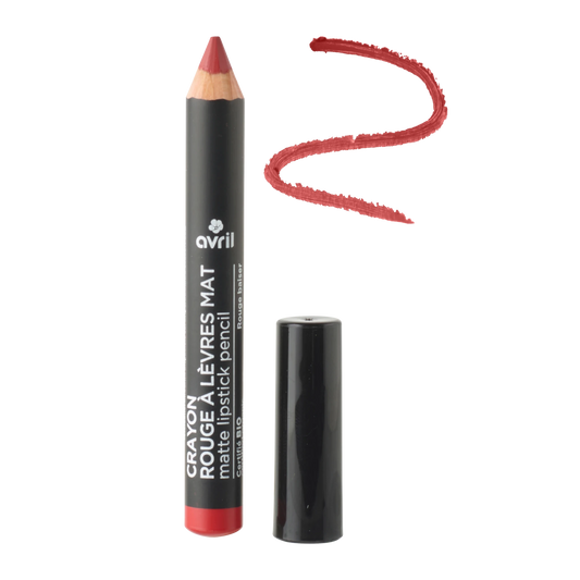 Crayon rouge à lèvres mat Rouge baiser bio Avril - Benedetti