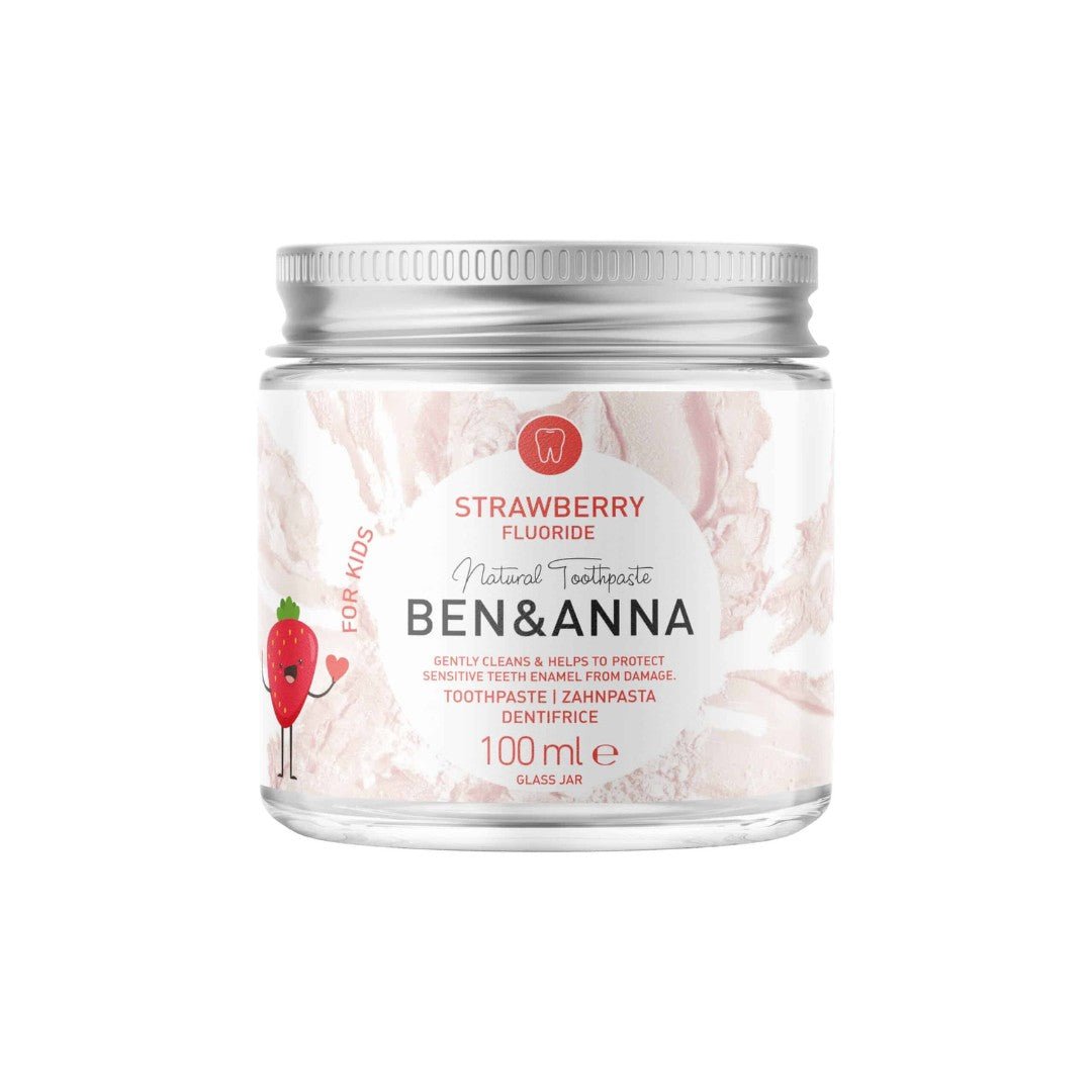 Dentifrice fraise enfant Ben & Anna au fluore 100ml - Benedetti