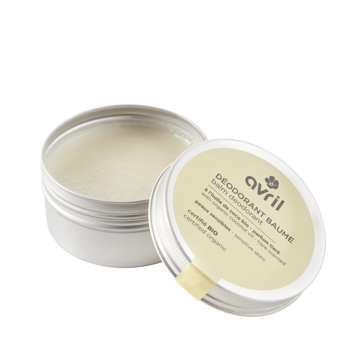 Déodorant baume peaux sensibles Tiaré 85g Avril - Benedetti