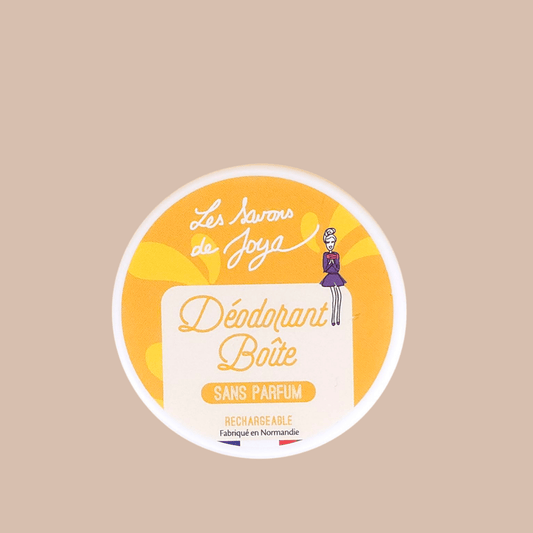 Déodorant en Boîte rechargeable Sans Parfum 65g Les savons de Joya - Benedetti