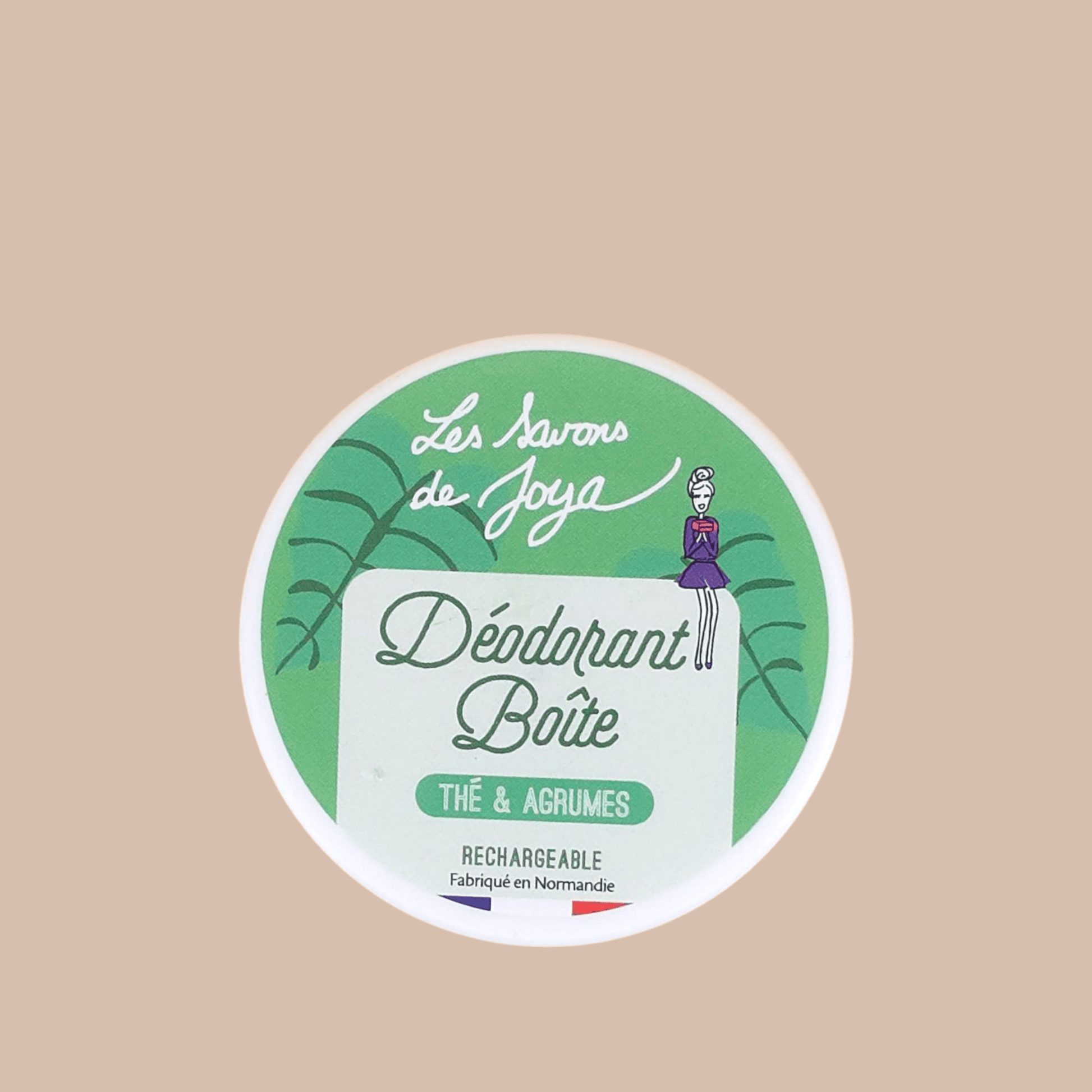 Déodorant en Boîte rechargeable Thé Agrume 65g Les savons de Joya - Benedetti