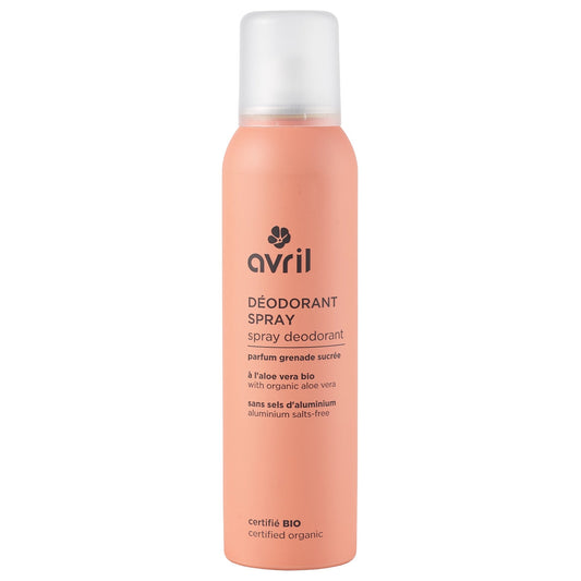 Déodorant spray Bio Avril 150ml parfum grenade sucré - Benedetti