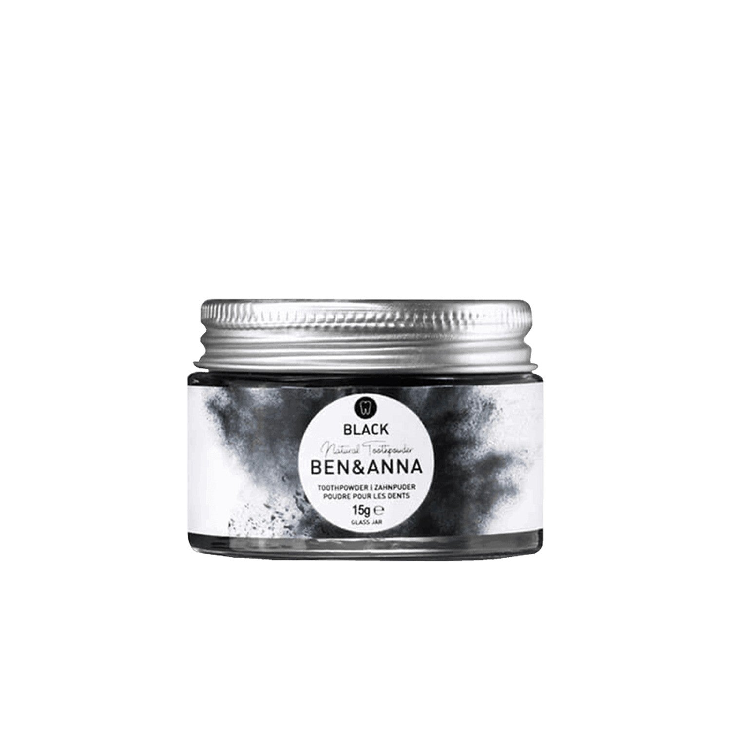 Poudre blanchissante charbon black sans fluo Ben & Anna 15g - Benedetti