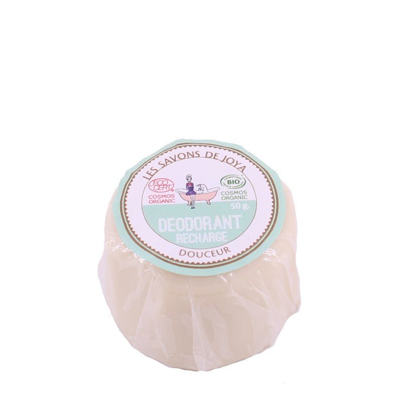 Recharge déodorant solide douceur sans bicarbonate Les savons de Joya 50g - Benedetti