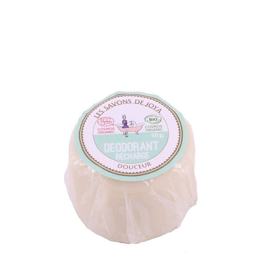 Recharge déodorant solide douceur sans bicarbonate Les savons de Joya 50g - Benedetti
