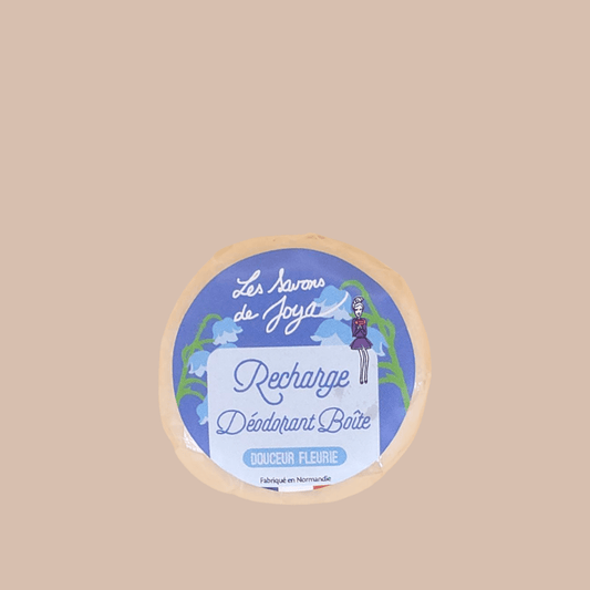 Recharge pour Déodorant en Boîte rechargeable Douceur Fleurie 65g Les savons de Joya - Benedetti