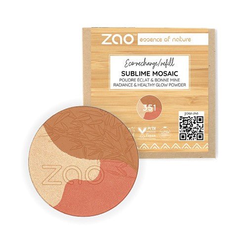 Recharge pour Poudre Éclat & Bonne Mine - Sublime Mosaic Zao Makeup N°351 - Benedetti
