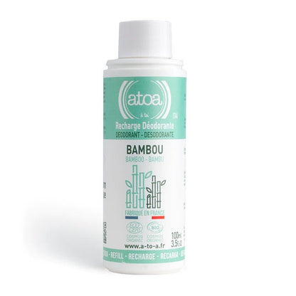 Recharge pour Roll on déodorant Bambou bio ATOA 100ml - Benedetti