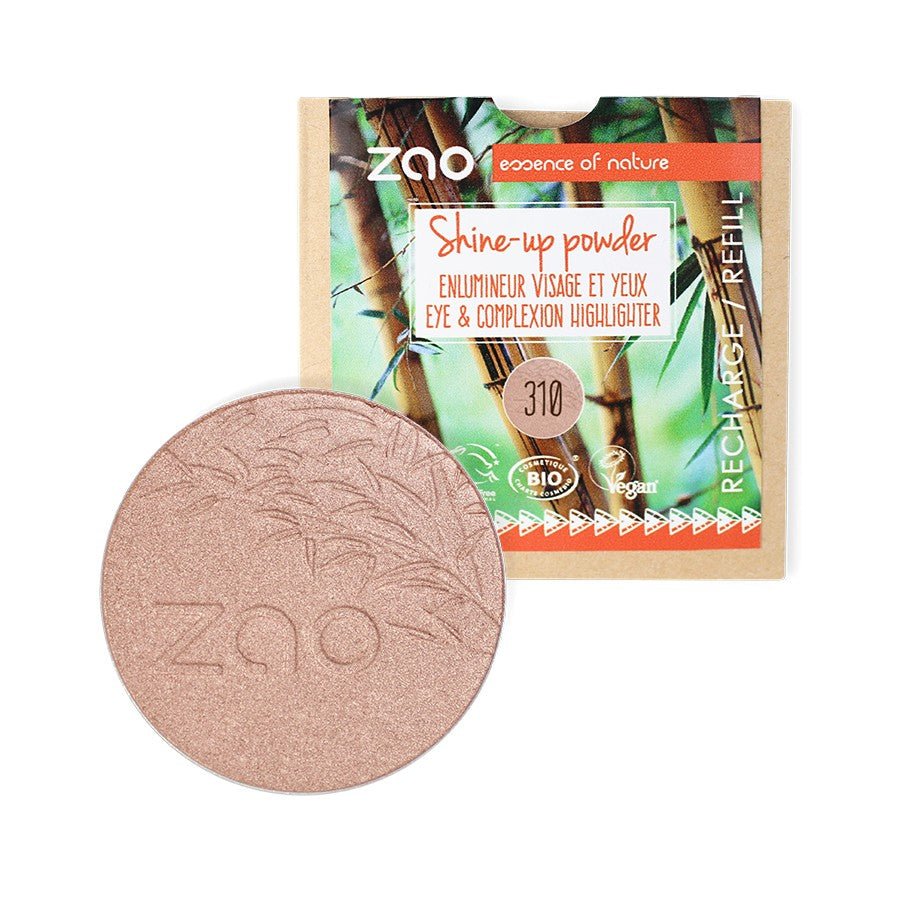 Recharge pour Shine - up Power 310 champagne Rosé Zao Make Up 9g - Benedetti